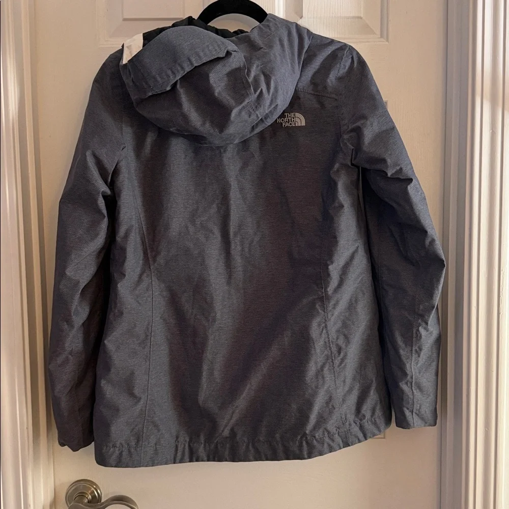 The North Face hyvent womens insulated raincoat grey small